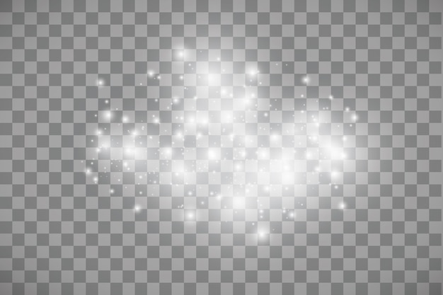 glow light effect on transparent background