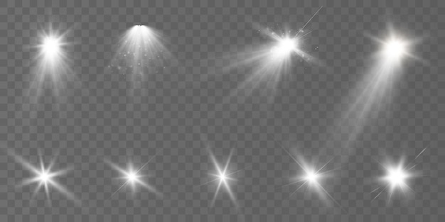 Effetto luce bagliore vector 10 eps