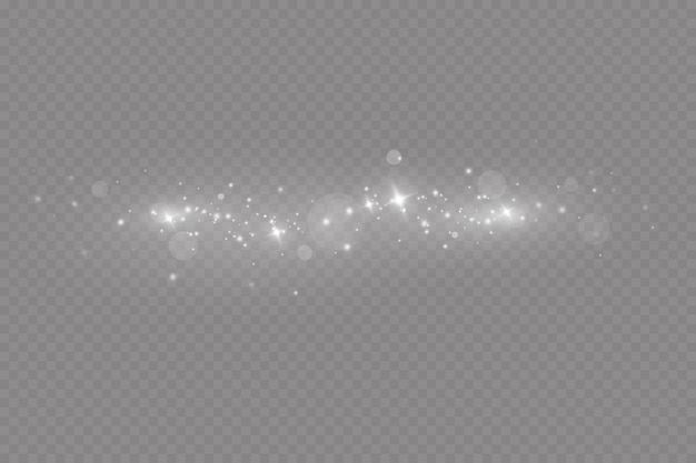 Свечение световой эффект Векторная иллюстрация Рождественская вспышка пыли
