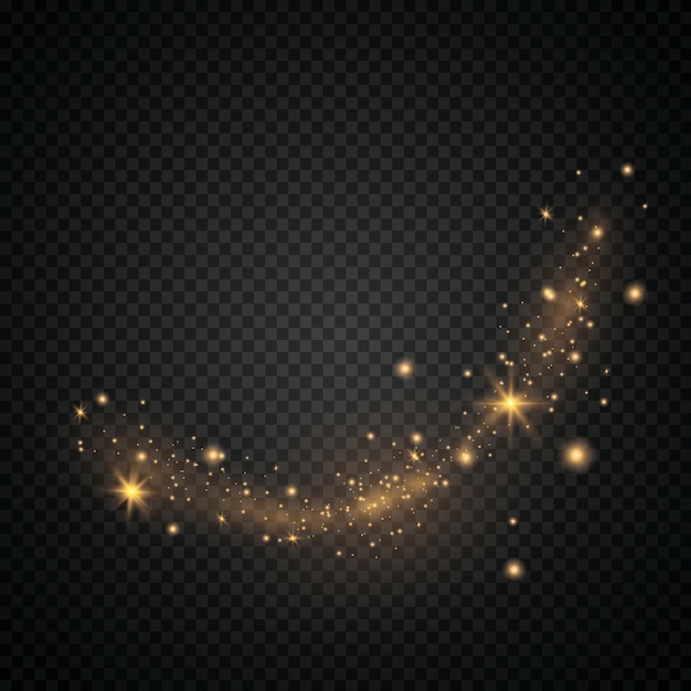 Effetto luce bagliore. illustrazione vettoriale. flash di natale. polvere di stelle. decorazione per la pubblicità. eps 10