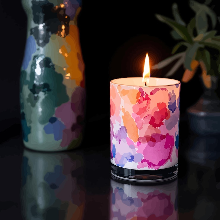 Vector glow of the season merry light moments sparkling holiday warmth soft flames of joy candles of christmas cheer