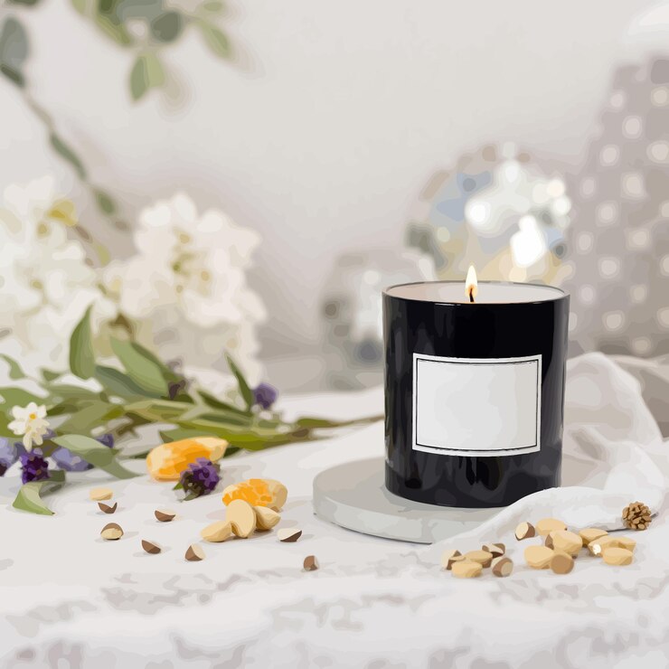 Vector glow of the season merry light moments sparkling holiday warmth soft flames of joy candles of christmas cheer