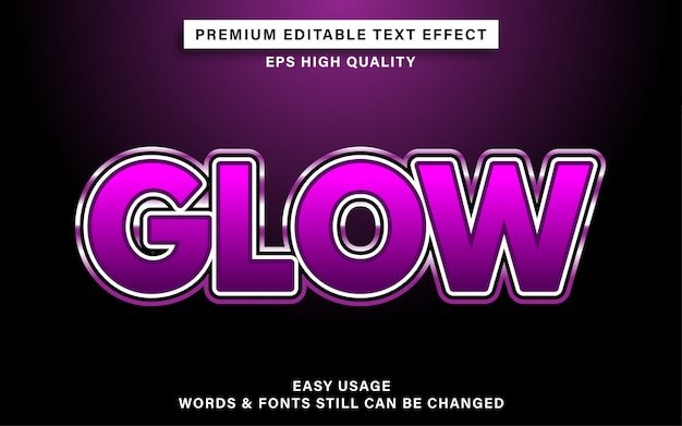 Glow teksteffect