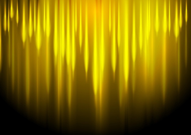 Vector glow yellow stripes abstract vector background