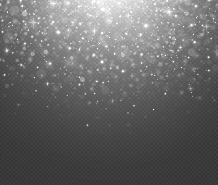 Vector glowing background of sparkles particles.