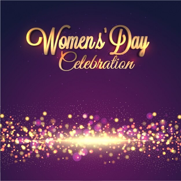 Glowing background for women's day