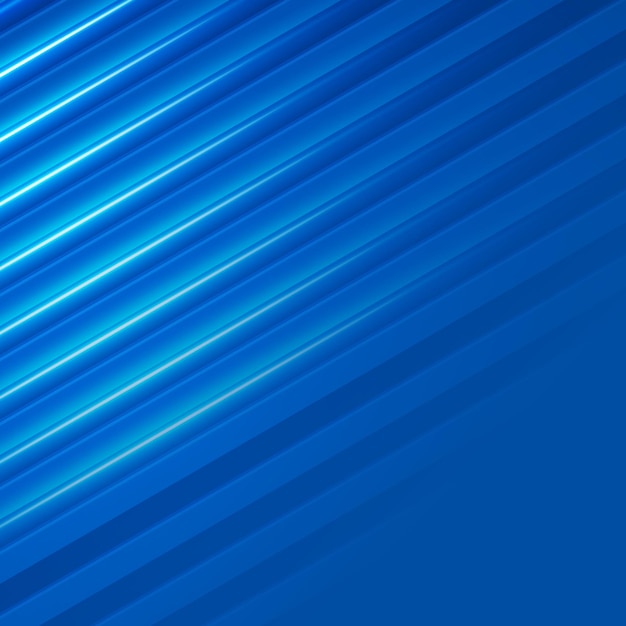 Vector glowing blue background oblique line bars