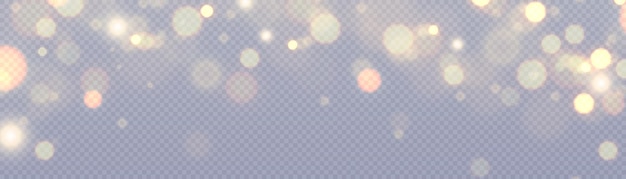 glowing bright light effect with lots of shiny particles isolated on transparent background. vector
