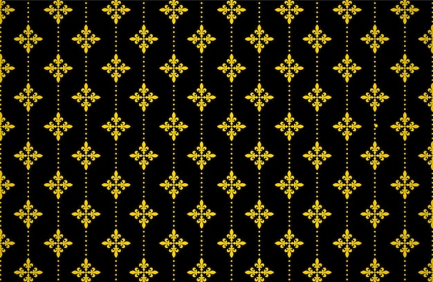 Glowing Golden Color Royal Pattern