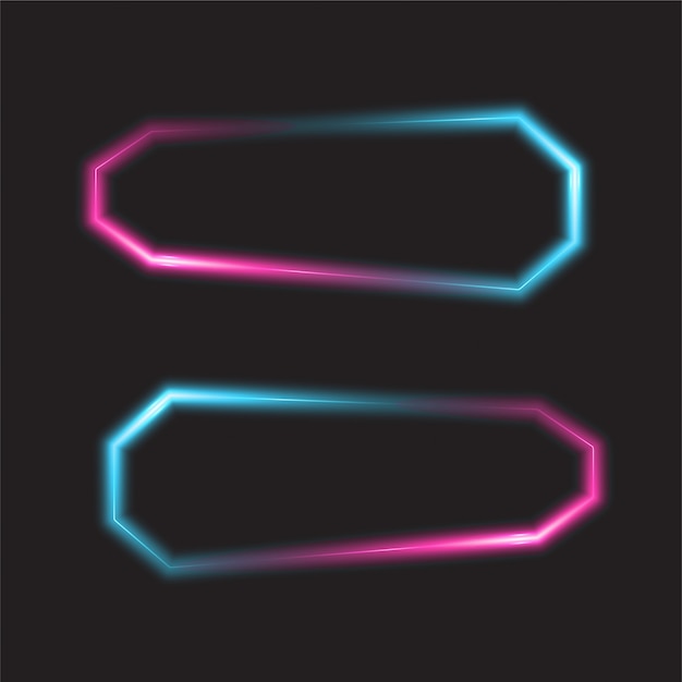 Glowing gradient banner design.