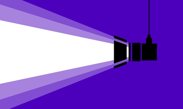 Вектор Икона светящегося фонаря плоское фиолетовое место для текста макет светящегось фонаря векторная иллюстрация
