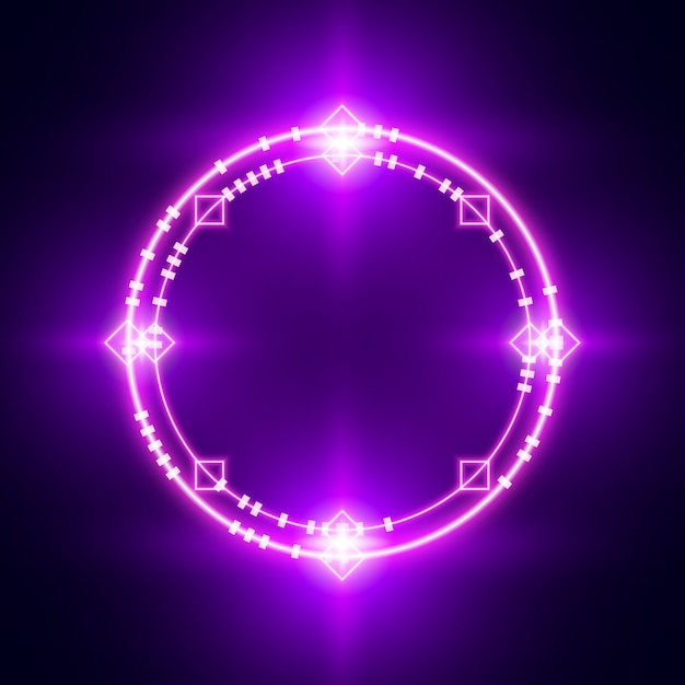 Vector glowing light background