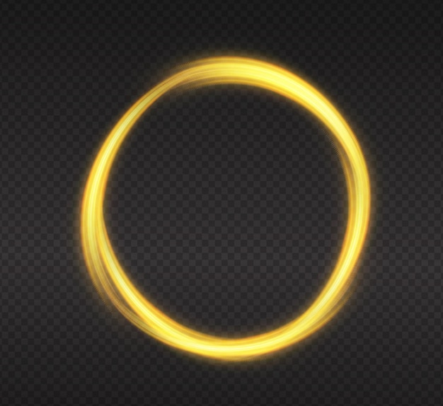 Glowing Light Circle met futuristisch energie-effect
