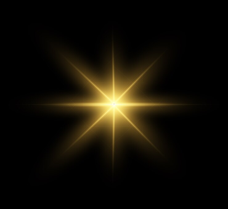 Vector glowing light explodes on a transparent background