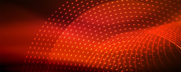 glowing light particles in dark neon space magic glow shiny abstract background
