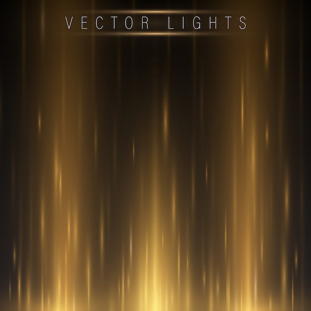 Vector glowing magic light effect