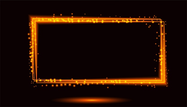  glowing magic square frame. 