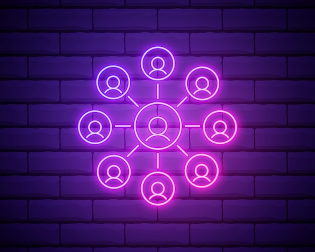 Glowing neon line tic tac toe game icon isolated Vector Image