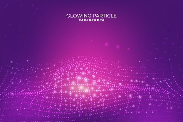 Glowing Particle Background