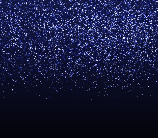 Vector glowing sparkles. falling abstract particles. shining purple confetti. light effect. falling stars.