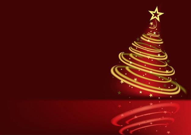 Glowing Spiral Christmas Tree background