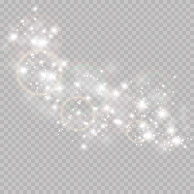 Glowing stardust, light effect