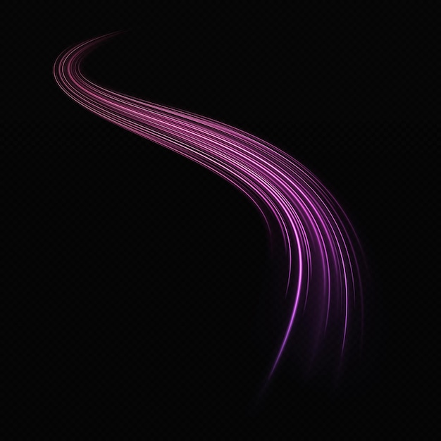 Glowing wavy lines effect