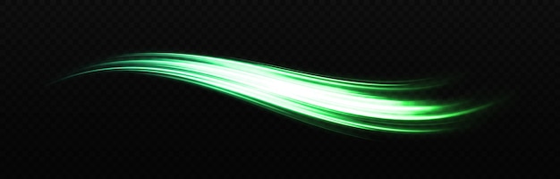 Vector glowing wavy lines effect