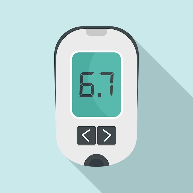 Vector glucometer icon flat illustration of glucometer vector icon for web design