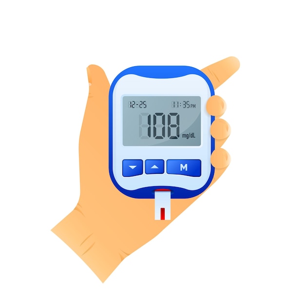 Glucometer 당뇨병 진단을 위한 의료 장비 혈당 측정기 레벨 테스트 당뇨병 테스트