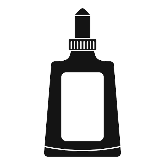 Значок бутылки с клеем Простая иллюстрация векторной иконки бутылки с клеем для веб-дизайна на белом фоне