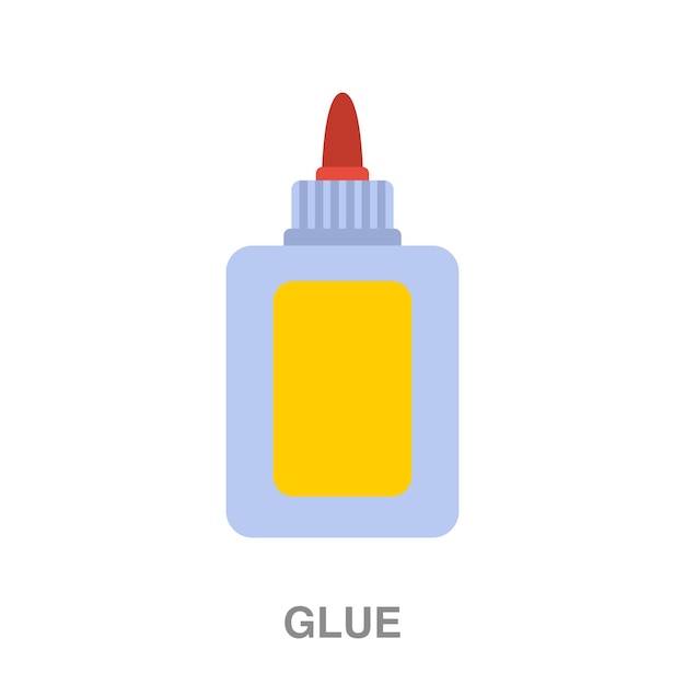 Vector glue illustration on transparent background