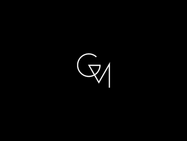 Vector gm-logo ontwerp