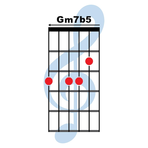 벡터 gm7b5 기타 코드 아이콘