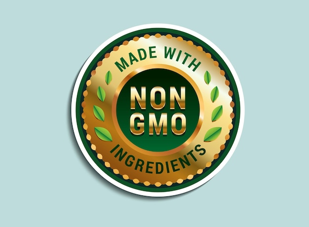 Наклейка и значок без ГМО