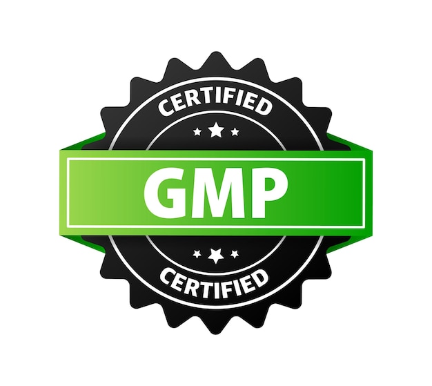 Etichetta segnaletica certificata gmp good manufacturing practice