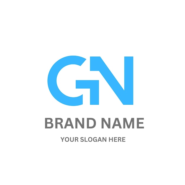GN201 letter GN logo design
