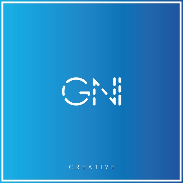 GNI Premium Vector laatste Logo Design Creatief Logo Vector Illustratie Monogram Minimaal Logo