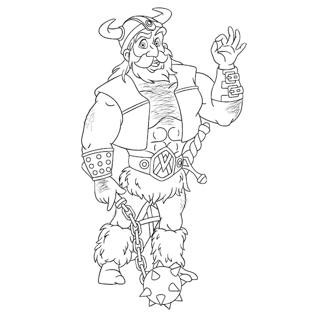 gnome coloring page