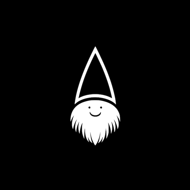 Gnome Minimalist and Flat Logo Vector illustration