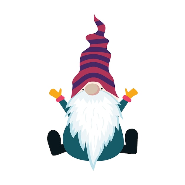 Gnome t shirt design vector