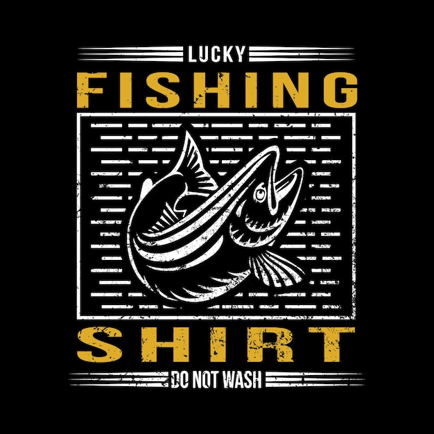 Go fishing tshirt design with editable text