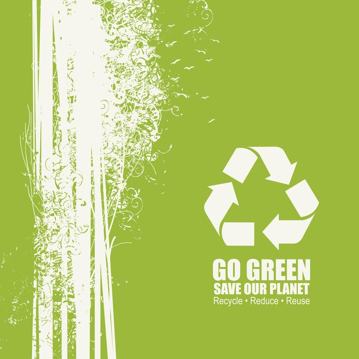 Vector go green eco poster