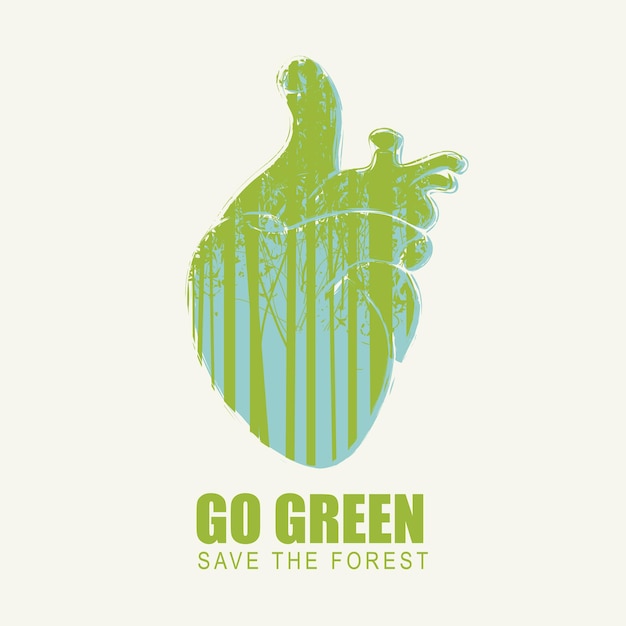 go green eco poster