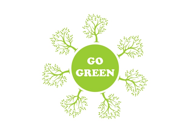 Идти зеленый логотип