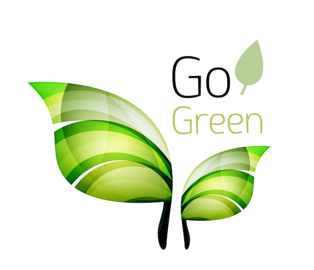 Vector go green nature concept