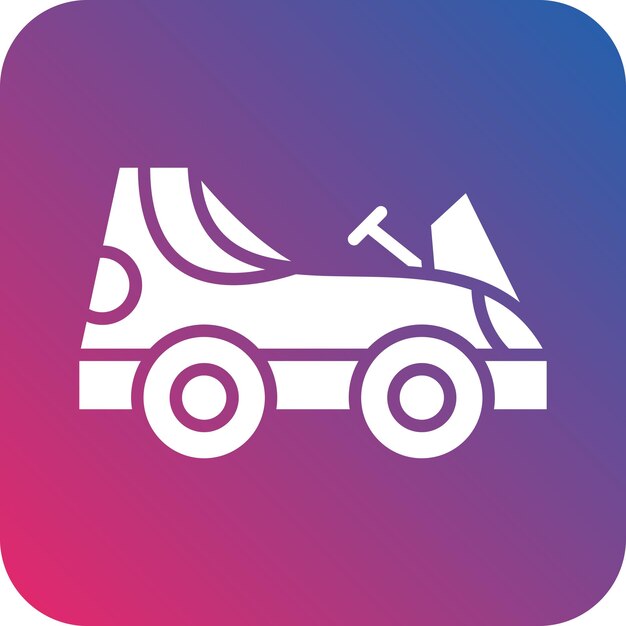 Go Kart Icon Style