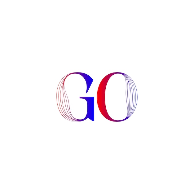 Vector go logo design