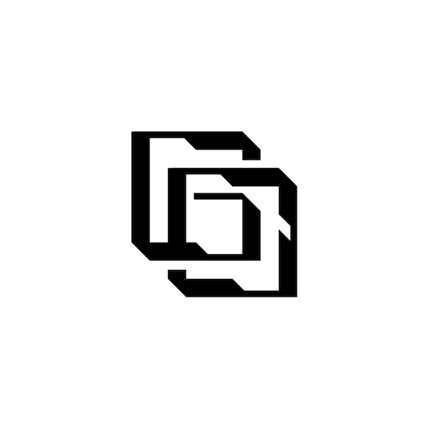 GO モノグラム ロゴ デザイン 文字 テキスト 名前 シンボル モノクロロゴタイプ アルファベット文字 シンプルロゴ