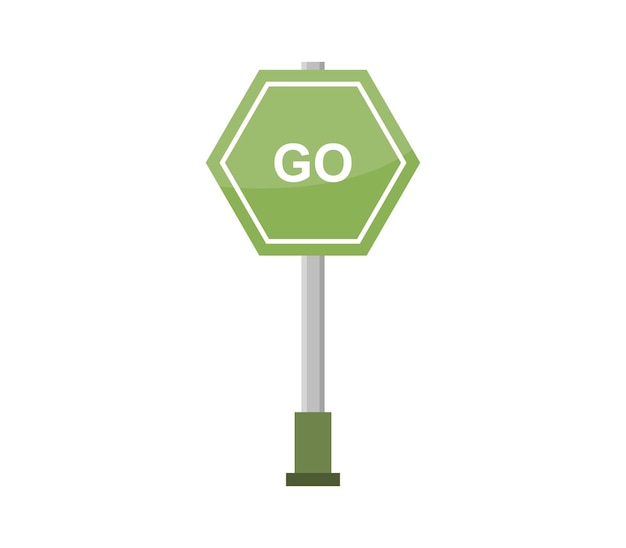 Vector go sign